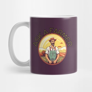 Ask a Farmer, village life, american farm, gift present ideas Mug